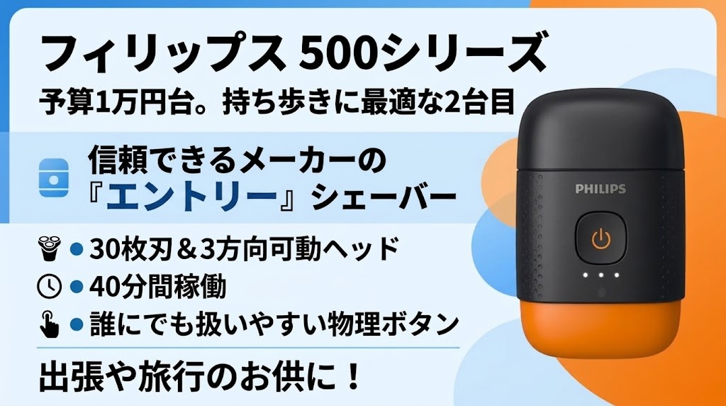 フィリップス500シリーズがおすすめな人